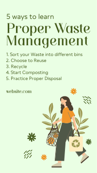 Proper Waste Management Facebook Story Image Preview