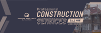 Professional Home Construction Twitter Header Image Preview