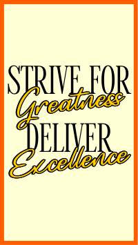 Greatness and Excellence Video Image Preview