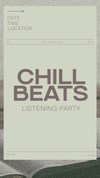 Minimal Chill Music Listening Party TikTok video Image Preview