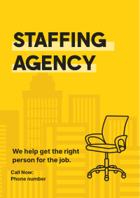 Simple Recruitment Agency  Flyer Design