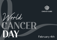 World Cancer Day Awareness Postcard Image Preview