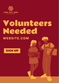 Volunteer Today Flyer Design