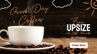 Good Day Coffee Promo Facebook Event Cover Design