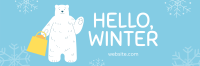 Polar Bear Shopping Twitter Header Image Preview