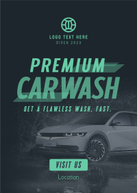 Premium Car Wash Poster Design
