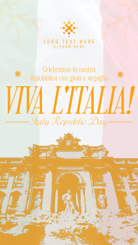 Vintage Italian Republic Day YouTube Short Design