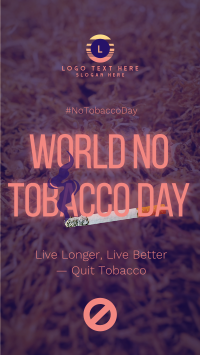 No Tobacco Day TikTok video Image Preview