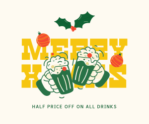 Christmas Drinks Promo Facebook post Image Preview