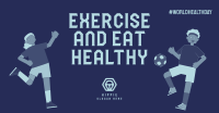 Exercise & Eat Healthy Facebook ad Image Preview