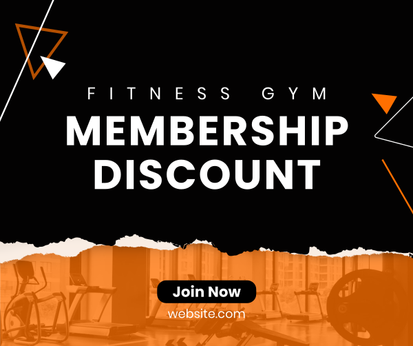 Gym Membership Discount Facebook Post Design