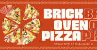 Simple Brick Oven Pizza Facebook Ad Design