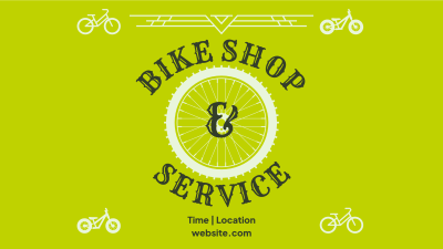 Bike Shop and Service Facebook event cover Image Preview