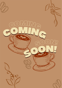 Cafe Coming Soon Poster Design