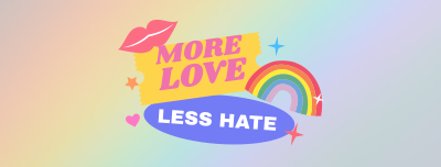 More Love, Less Hate Facebook cover Image Preview