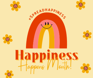 Spread Happiness Facebook post Image Preview