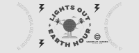 Earth Hour Lights Out Facebook cover Image Preview