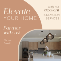 Renovation Elevate Your Space Instagram post Image Preview