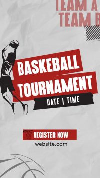 Sports Basketball Tournament Facebook Story Design