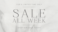 Minimalist Luxurious Sale Animation Image Preview