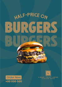 All Hale King Burger Flyer Design