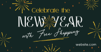 New Year Shipping Deals Facebook Ad Design