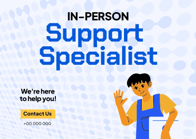 Tech Support Specialist Postcard Image Preview