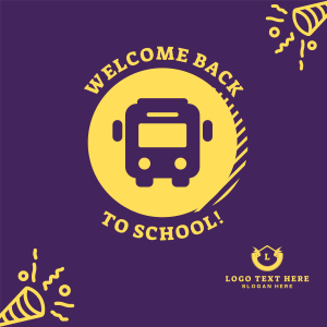 Welcome Back School Bus Instagram post Image Preview