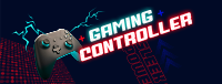 Sleek Gaming Controller Facebook Cover Image Preview