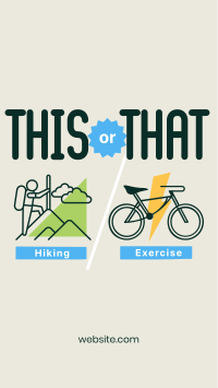 This or That Exercise Facebook Story Image Preview