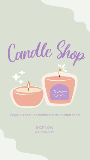 Scented  Candles Instagram story Image Preview