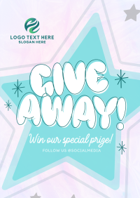 Quirky Giveaway Poster Design