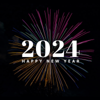 New Year Fireworks Instagram Post Design