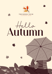 Hello Autumn Greetings Poster Image Preview