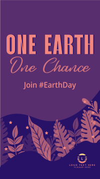 One Earth One Chance Celebrate Instagram Story Design