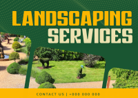 Clean Landscaping Service Postcard Image Preview