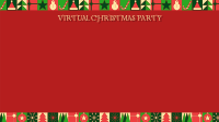 Modern Christmas Zoom Background Image Preview