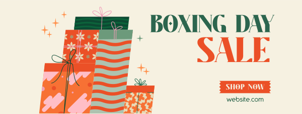 Gifts Boxing Day Facebook Cover Design Image Preview