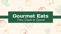 Gourmet Eats YouTube Banner Design