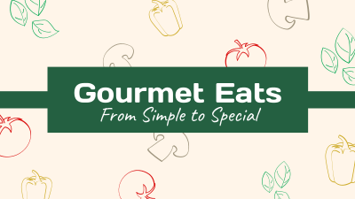 Gourmet Eats YouTube cover (channel art) Image Preview