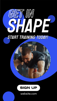 Training Fitness Gym Instagram reel Image Preview