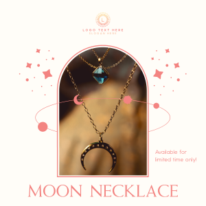 Moon Necklace Instagram post Image Preview