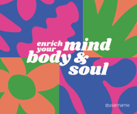 Mind Body & Soul Facebook Post Design