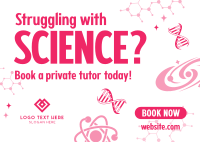 Science Private Tutorial Postcard Design