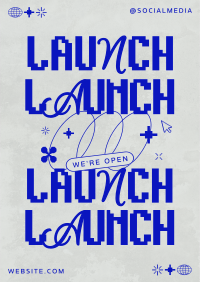 Modern Techy Launch Poster Image Preview