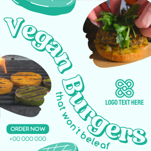 Vegan Burgers Instagram post Image Preview