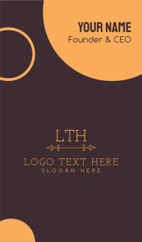 Luxury Premium Traditional Serif Letter Business Card Design