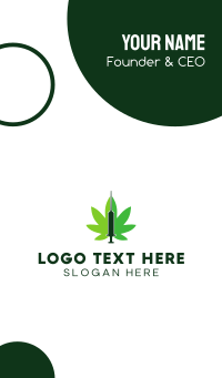 Cannabis Medic  Business Card Design