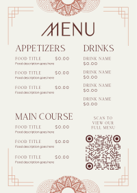 Generic Deco Restaurant Menu Preview