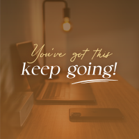Keep Going Motivational Quote Linkedin Post Image Preview